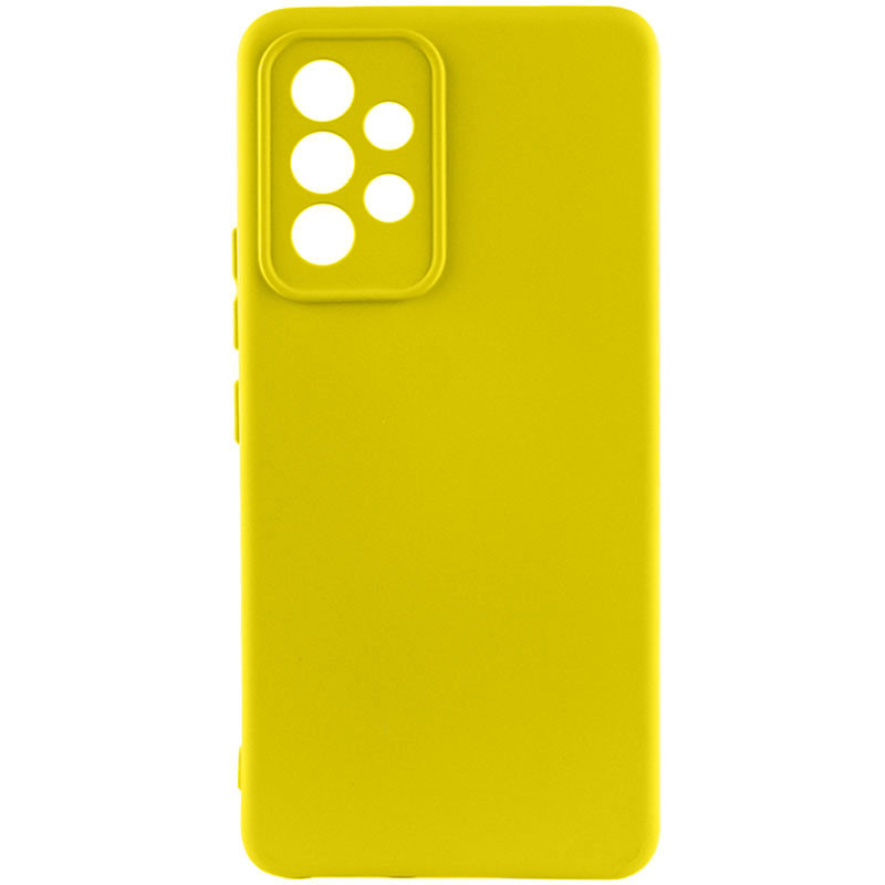 Чохол Silicone Cover Lakshmi Full Camera (A) на Samsung Galaxy A52 4G / A52 5G / A52s (Жовтий / Flash)