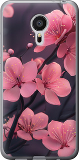 Чохол Пурпурна сакура на Meizu MX5