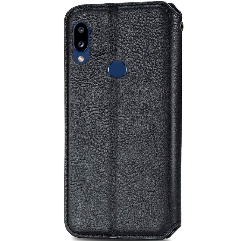 Фото Кожаный чехол-книжка GETMAN Cubic (PU) для Samsung Galaxy A10s (Черный) на vchehle.ua