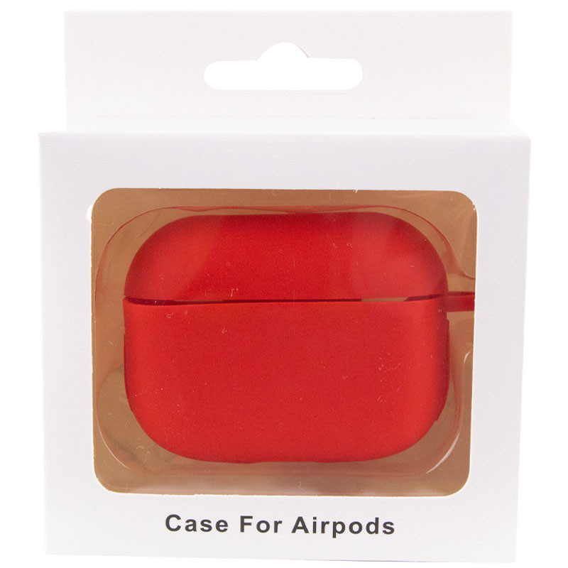 Купить Силиконовый футляр New с карабином для наушников Airpods Pro (Красный / Red) на vchehle.ua