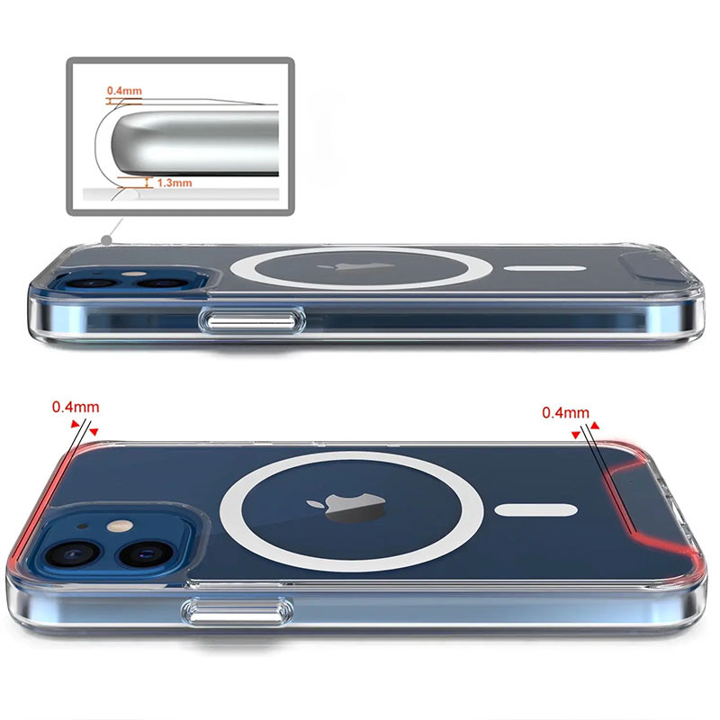Фото Чехол TPU Space Case with Magnetic Safe для Apple iPhone 11 (6.1") (Прозрачный) в магазине vchehle.ua