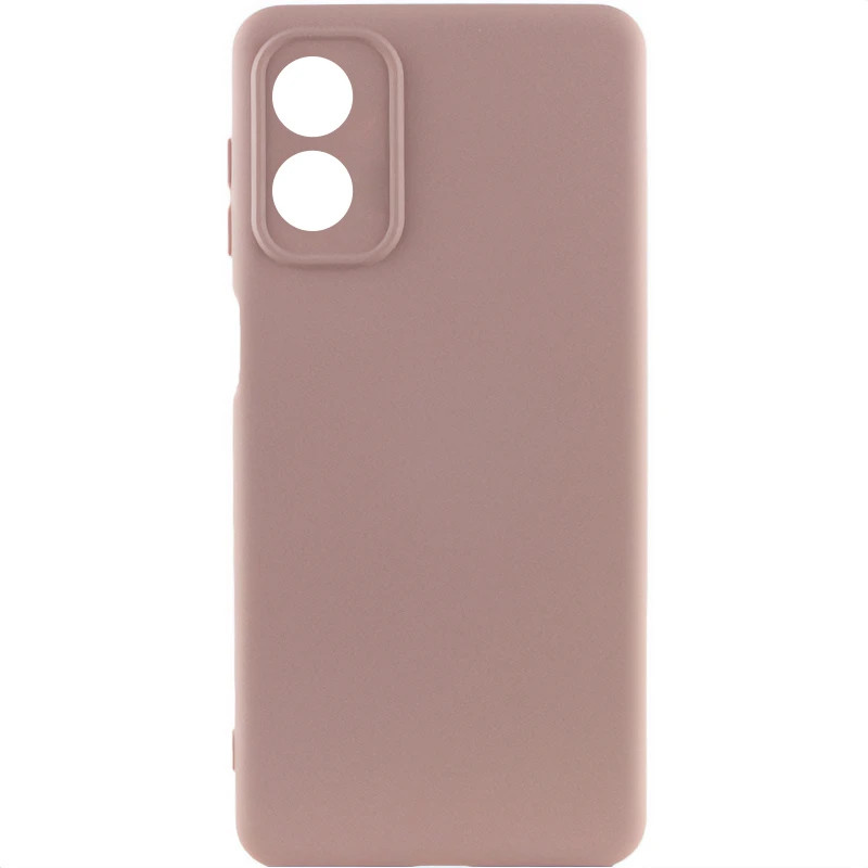 Чохол TPU GETMAN Liquid Silk Full Camera на Motorola Moto G04 / E14 (Рожевий / Pink Sand)