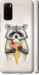 Чехол Енотик с мороженым для Samsung Galaxy S20