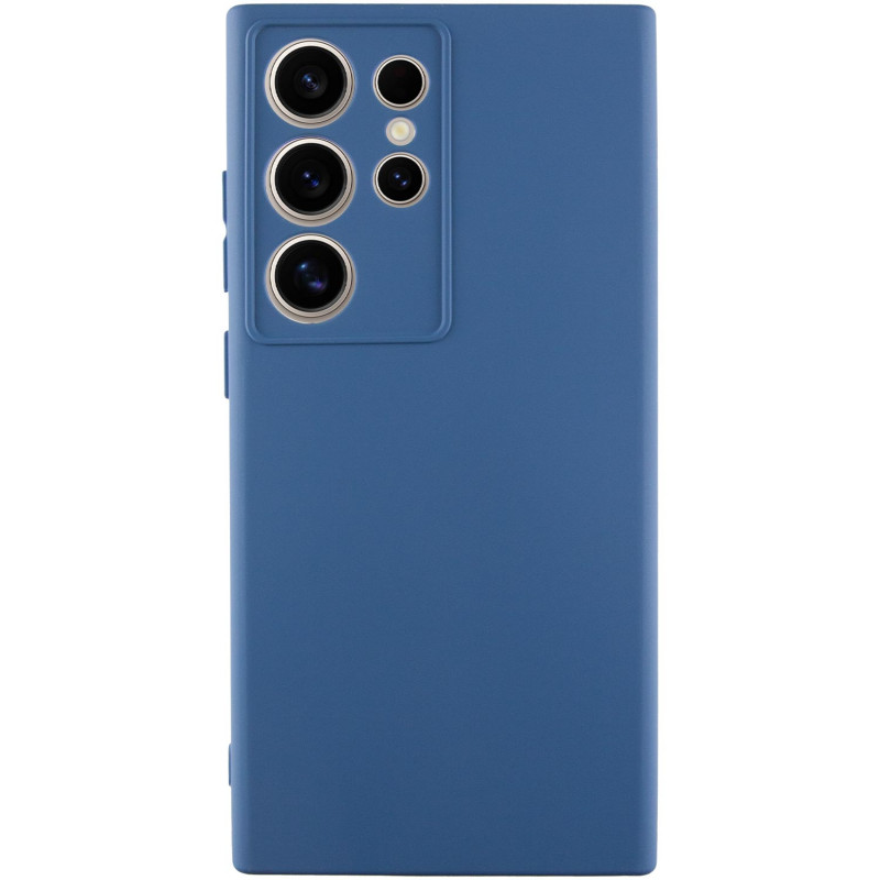 Чехол Silicone Cover Lakshmi Full Camera (A) для Samsung Galaxy S24 Ultra (Синий / Navy Blue)