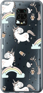 

Чехол Единорог и кофе для Xiaomi Redmi Note 9S 1607273