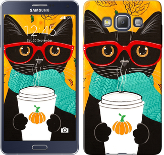 

Чехол Осенний кот для Samsung Galaxy A7 A700H 580845