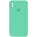 Чехол Silicone Case Square Full Camera Protective (AA) для Apple iPhone XS Max (6.5") (Зеленый / Spearmint)