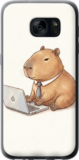 Чехол Funny Capybara CEO Working для Samsung Galaxy S7 G930F