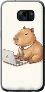 Чехол Funny Capybara CEO Working для Samsung Galaxy S7 G930F