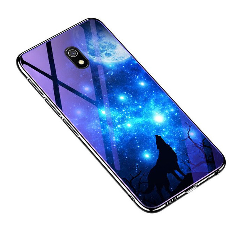 

TPU + Glass чохол Fantasy з глянцевими торцями на Xiaomi Redmi 8a (Місячна ніч) 786474