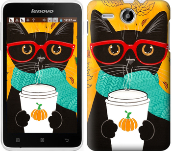 

Чохол Осінній кіт на Lenovo A529 581008