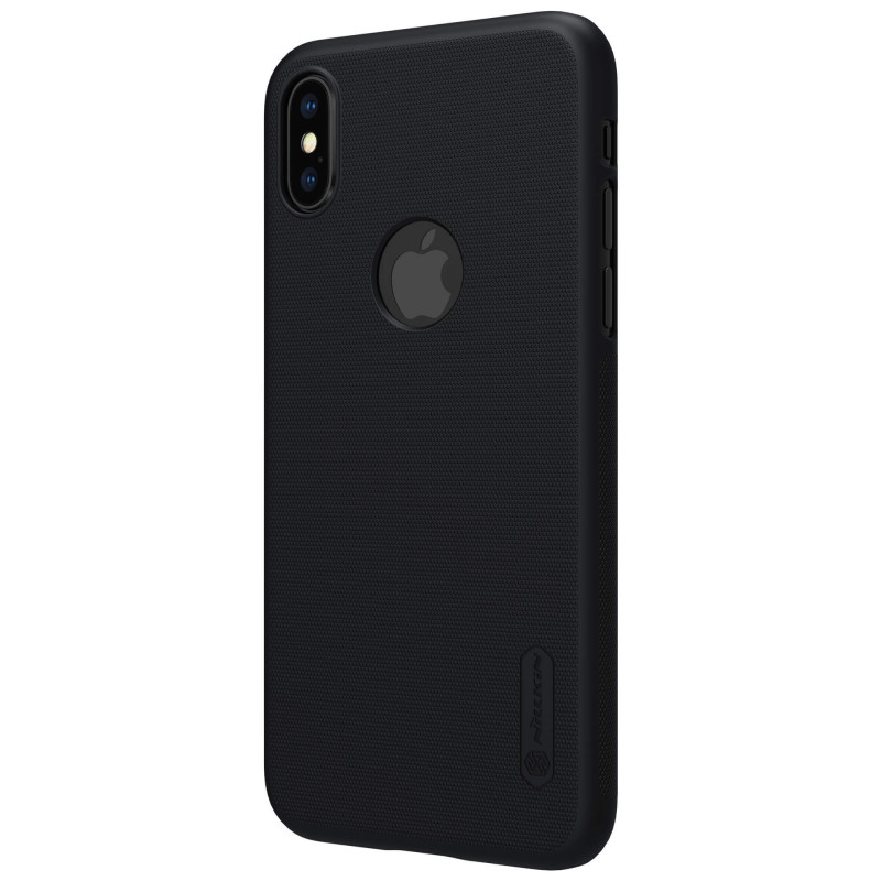 Купить Чехол Nillkin Matte для Apple iPhone X (5.8") / XS (5.8") (Черный (вырез для лого)) на vchehle.ua