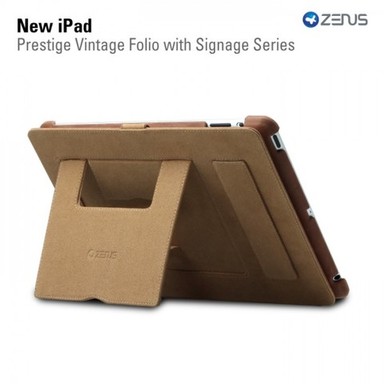 Кожаный чехол  Zenus Prestige Vintage with Signage Series для New iPad 3 / iPad 2