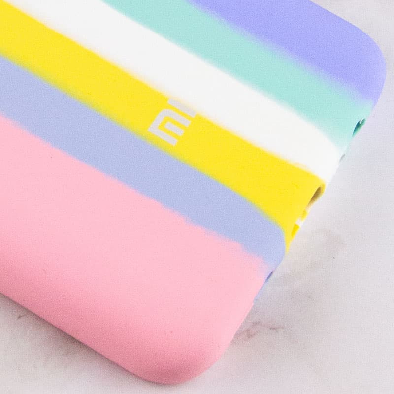 Фото Чехол Silicone Cover Full Rainbow для Xiaomi Poco X4 Pro 5G (Розовый / Сиреневый) на vchehle.ua