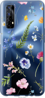 

Чехол Цветочный фон v2 для Realme 7 1440410