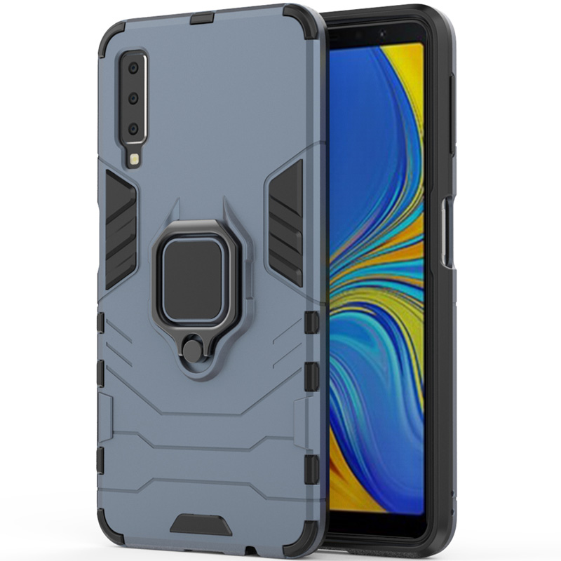 

Ударостійкий чохол Transformer Ring for Magnet на Samsung A750 Galaxy A7 (2018) (Серый / Metal slate) 686590