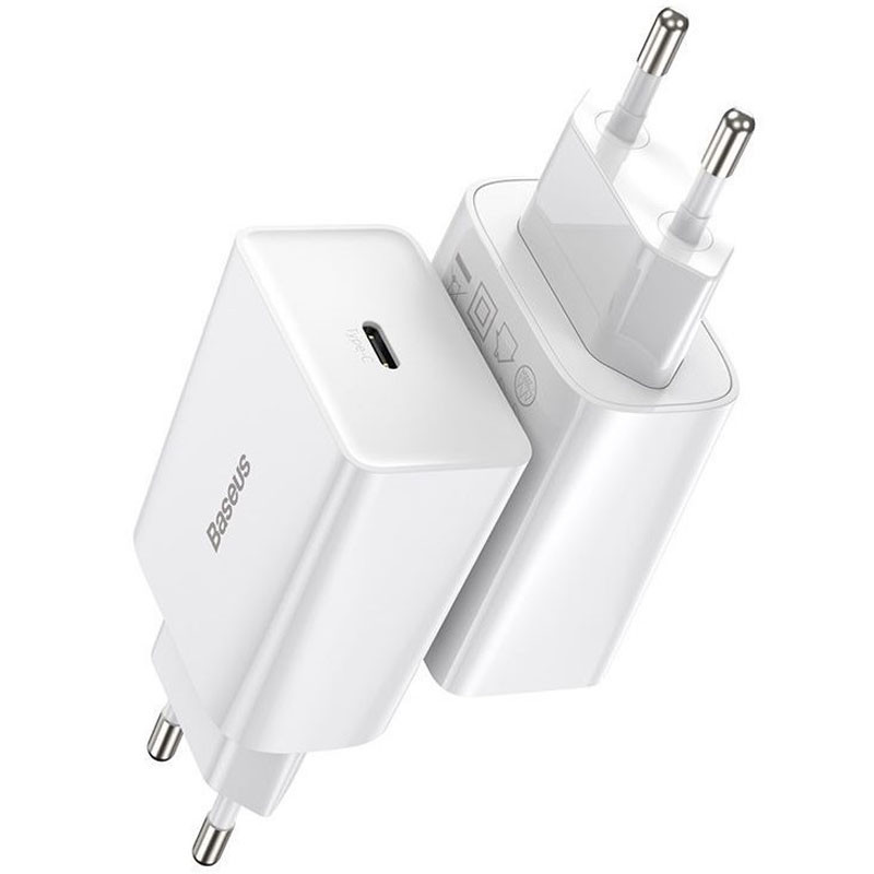 Фото СЗУ Baseus Speed Mini Quick Charger 20W (1USB-C) (CCFS-S) (Белый) в магазине vchehle.ua