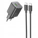 СЗУ Hoco N41 Almighty PD20W+QC3.0 (1USB-A/1C) + кабель Type-C to Type-C (Black)