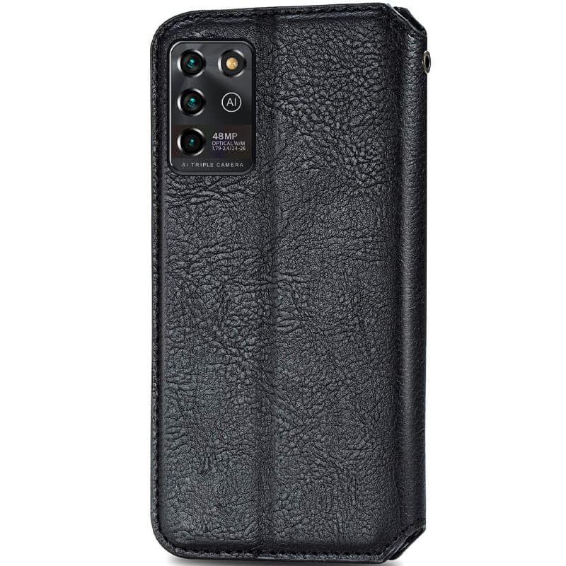Фото Шкіряний чохол-книжка GETMAN Cubic (PU) на ZTE Blade V30 Vita (Чорний) на vchehle.ua
