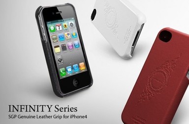 Кожаный чехол SGP (5 цветов) для Apple iPhone 4