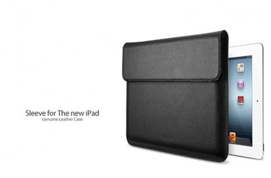 Кожаный чехол (футляр) SGP Sleeve Series для New iPad 3 / iPad 2