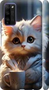 Чохол White cat на Huawei Honor 30 Lite