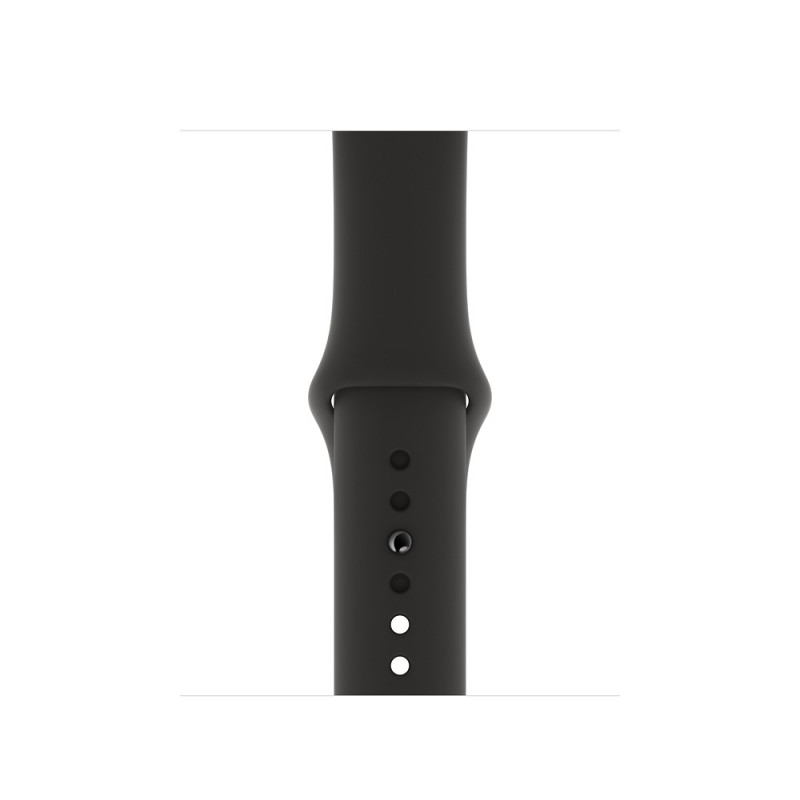 Фото Силіконовий ремінець на Apple Watch 42(ser.1-3)/44/45/46/49mm (Чорний) в маназині vchehle.ua