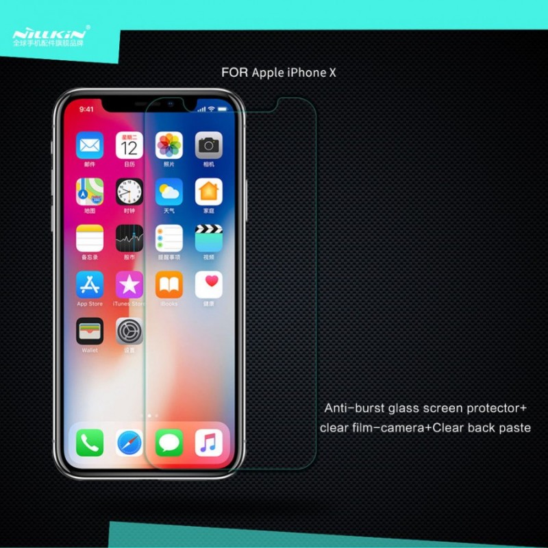 Захисне скло Nillkin (H) на Apple iPhone X / XS / 11 Pro (Прозоре)