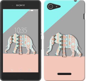 

Чехол Узорчатый слон для Sony Xperia E3 D2202 224733