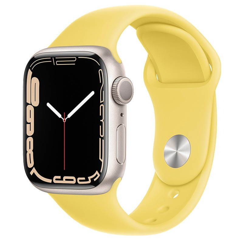 Ремінець Hoco WA01 Flexible series Apple watch (42/44/45/49mm) (Light Lemon)