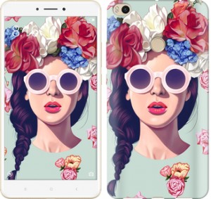 Чехол Девушка с цветами для Xiaomi Mi Max 2