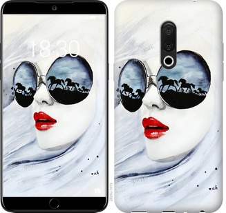

Чохол Дівчина аквареллю на Meizu 16 Plus 670051