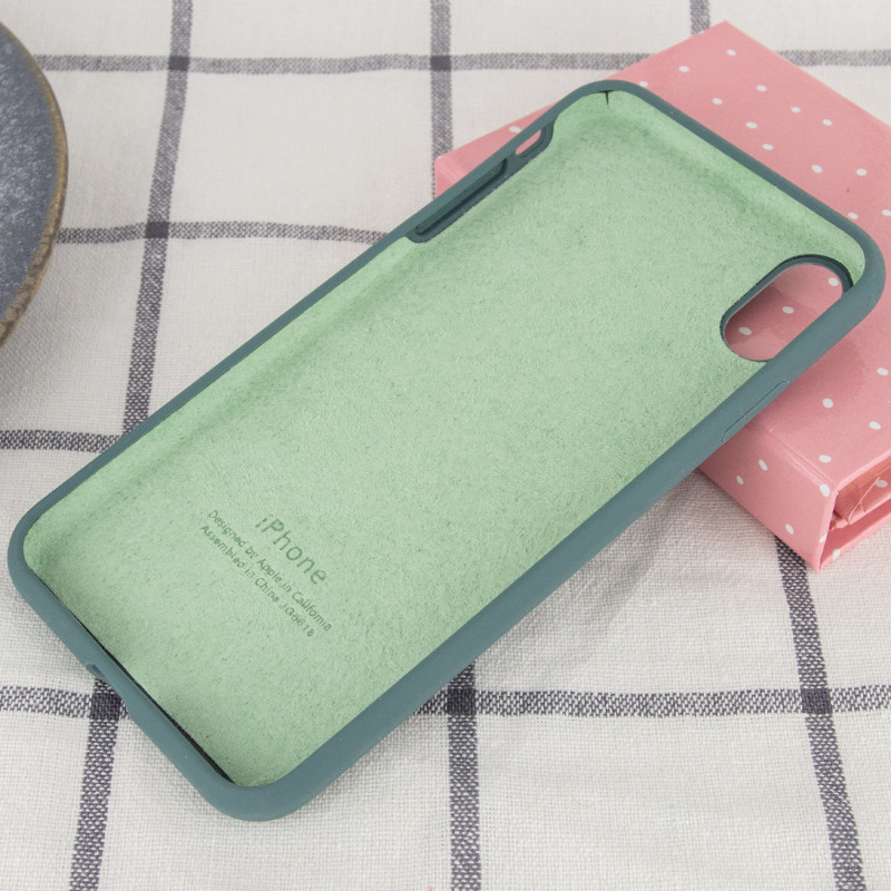 Фото Чехол Silicone Case Full Protective (AA) для Apple iPhone XR (6.1") (Зеленый / Pine green) в магазине vchehle.ua