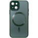 Чохол TPU+Glass Sapphire Midnight with Magnetic Safe на Apple iPhone 14 (6.1") (Зелений / Forest green)