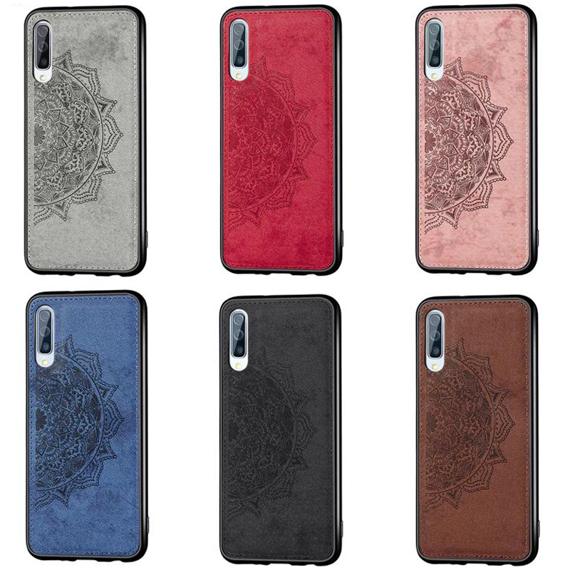 TPU+Textile чехол Mandala с 3D тиснением для Samsung Galaxy A70 (A705F)