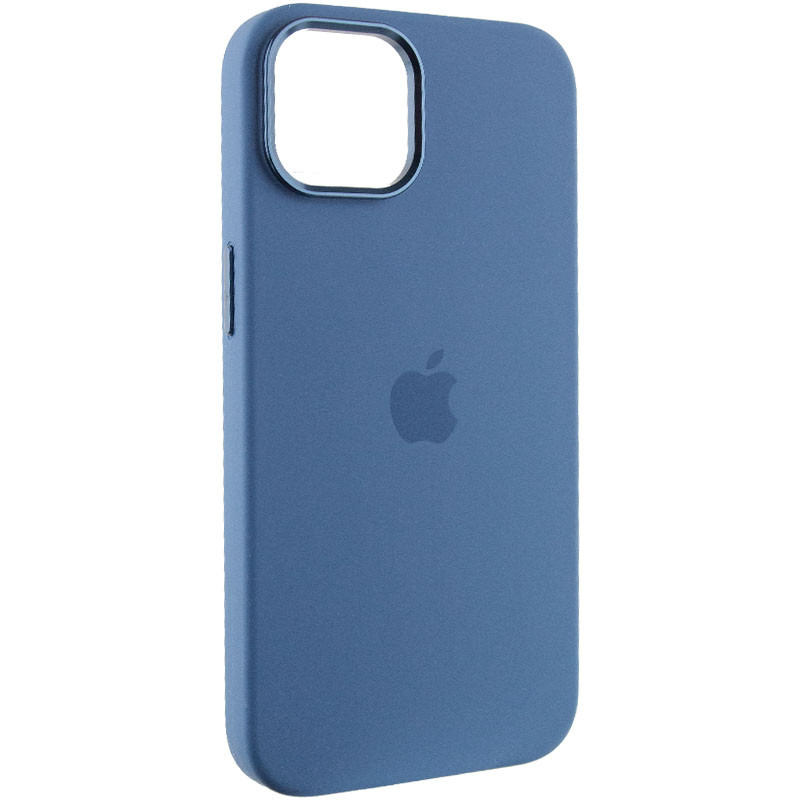 Чохол Silicone Case Metal Buttons (AA) на Apple iPhone 12 Pro Max (6.7") (Синій / Blue Jay)