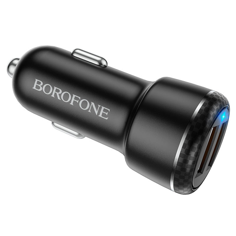 Фото АЗУ Borofone BZ17 QC3.0 (2USB/3A) + Type-C (Черный) в магазине vchehle.ua