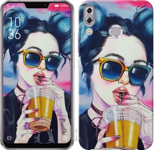 

Чехол Арт-девушка в очках для Asus Zenfone Max Pro M2 ZB631KL 700985