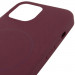 Чехол Silicone Case Full Protective (AA) NO LOGO with Magnetic Safe для Apple iPhone 11 (6.1") (Бордовый / Plum) в магазине vchehle.ua