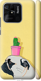 

Чехол Мопс с кактусом для Xiaomi Redmi 10C 1396485