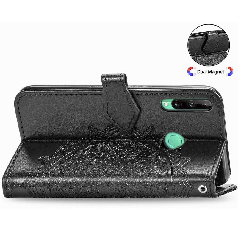 Купить Кожаный чехол (книжка) Art Case с визитницей для Huawei Y6p (Черный) на vchehle.ua