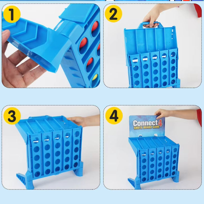Настільна інтерактивна гра Ummi 22013 Connect 4 Shots Board Game (Blue) в магазині vchehle.ua