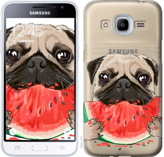 

Чохол Мопс і кавун на Samsung Galaxy J2 (2016) J210 843491
