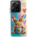 TPU+PC чехол TakiTaki Love magic glow для Xiaomi Poco X5 Pro 5G / Redmi Note 12 Pro 5G (Sweet rabbit / Pink / Purple)