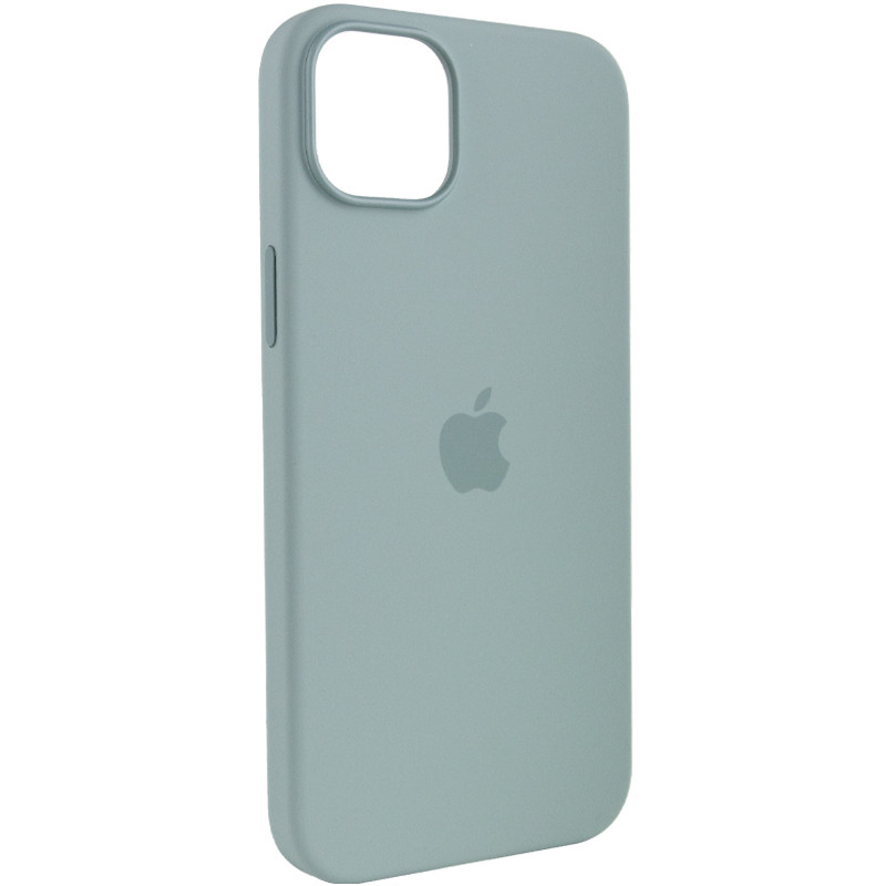 Уценка Чехол Silicone case (AAA) with Magsafe для Apple iPhone 14 Pro Max (6.7") (Дефект упаковки / Бирюзовый / Succulent) в магазине vchehle.ua