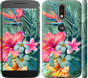 

Чехол Тропические цветы v1 для Motorola Moto G4 / G4 Plus 845315