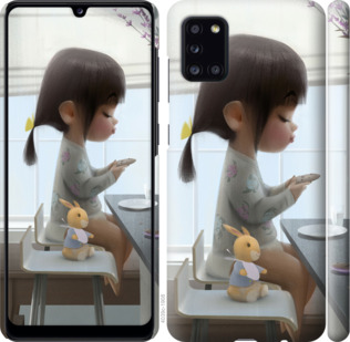 

Чехол Милая девочка с зайчиком для Samsung Galaxy A31 A315F 932882