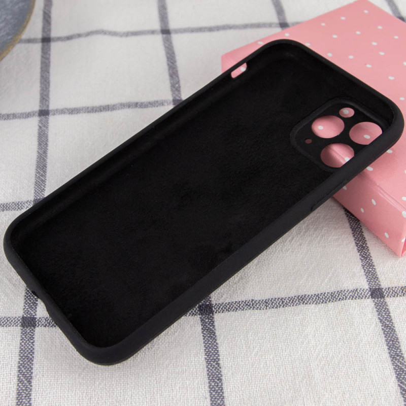 Фото Чохол Silicone Case Full Camera Protective (AA) NO LOGO на Apple iPhone 12 Pro (6.1") (Чорний / Black) на vchehle.ua