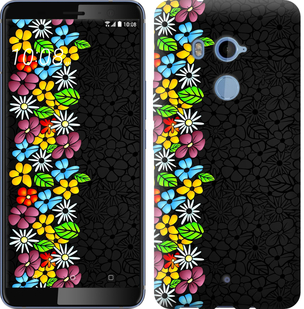 

Чехол цветочный орнамент для HTC U11 Plus 651810