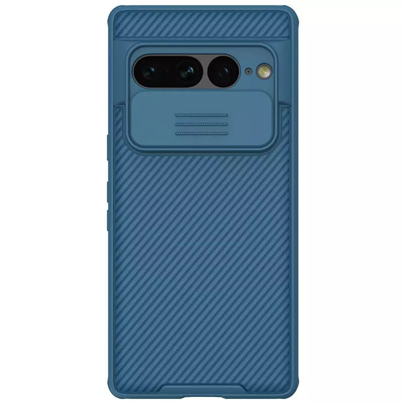 Карбонова накладка Nillkin Camshield (шторка на камеру) на Google Pixel 7 Pro (Синий / Blue)